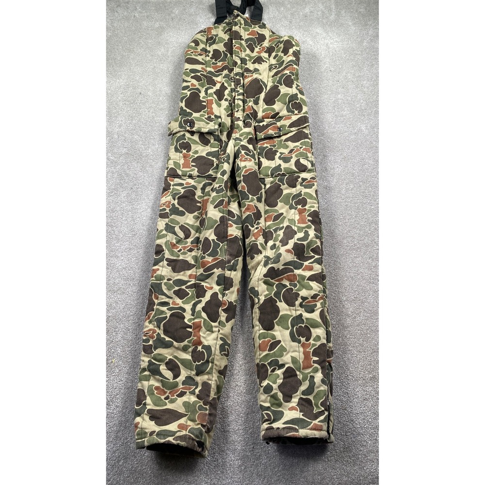 Walls Blizzard-Pruf Hunting Bibs Mens Medium Tall Green Duck Camo Insulated USA